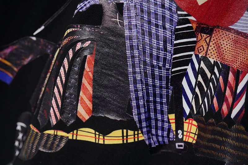 Футболка Burberry Colorful Image "Black" фото № 3