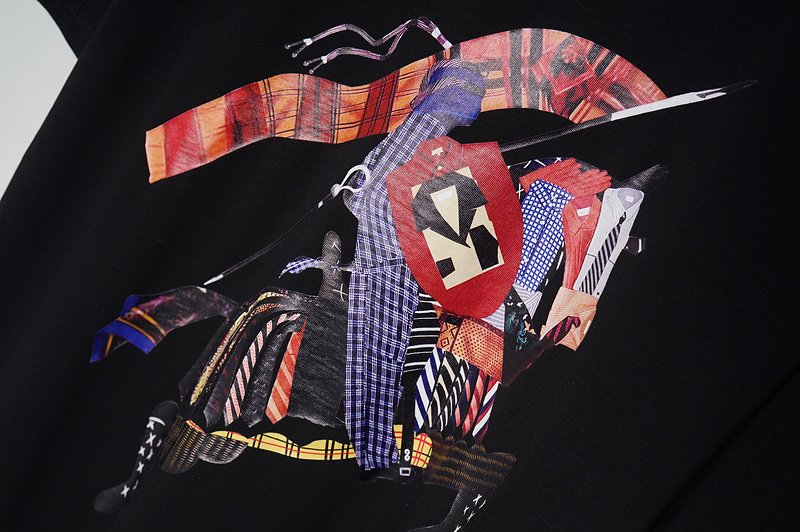 Футболка Burberry Colorful Image "Black" фото № 4