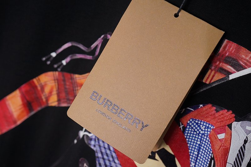 Футболка Burberry Colorful Image "Black" фото № 6