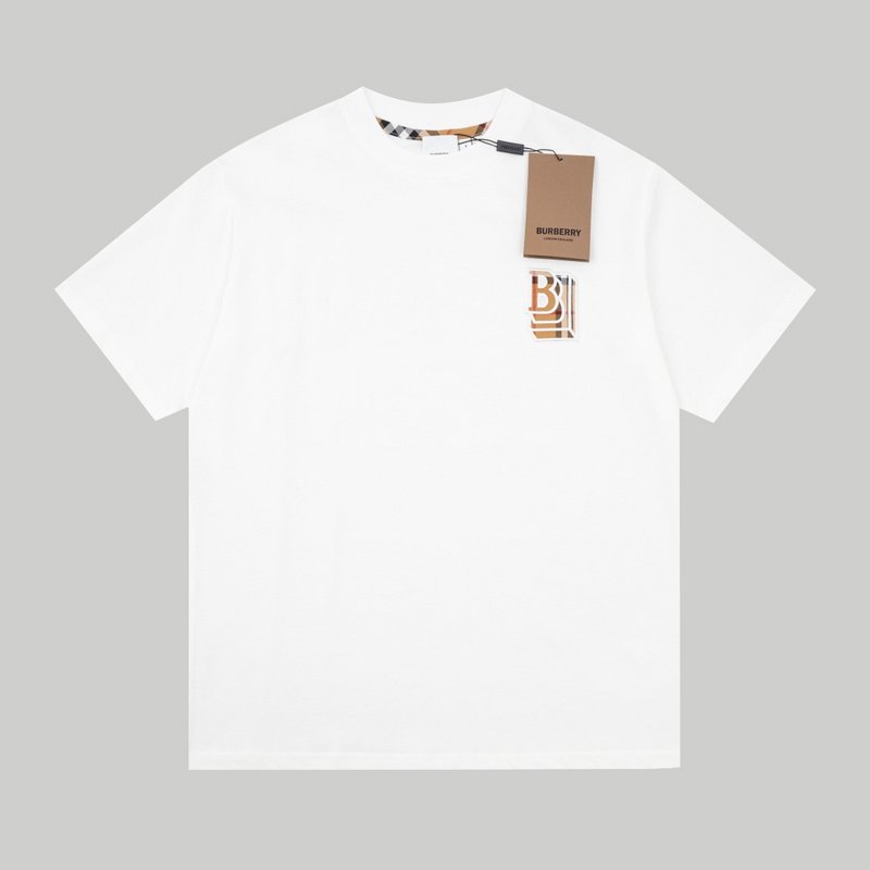 Футболка Burberry Stylish Logo "White" фото № 3