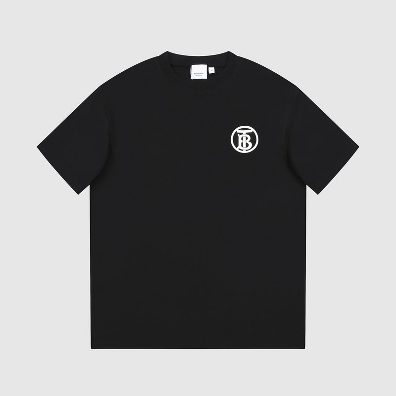 Футболка Burberry With Small Round Logo "Black" фото № 3