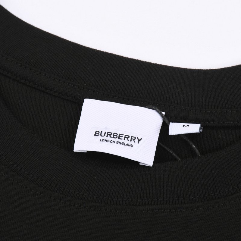 Футболка Burberry With Small Round Logo "Black" фото № 6