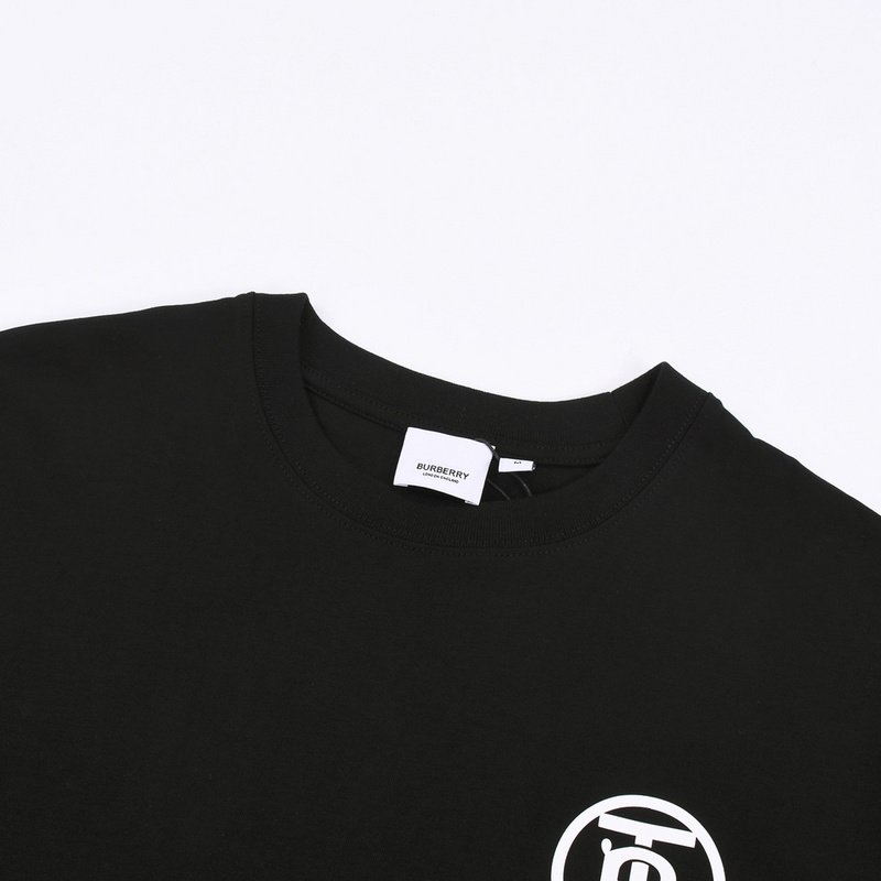 Футболка Burberry With Small Round Logo "Black" фото № 9