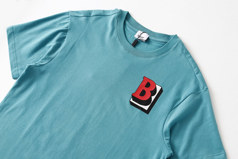 Футболка Burberry Logos "Blue" фото № 7
