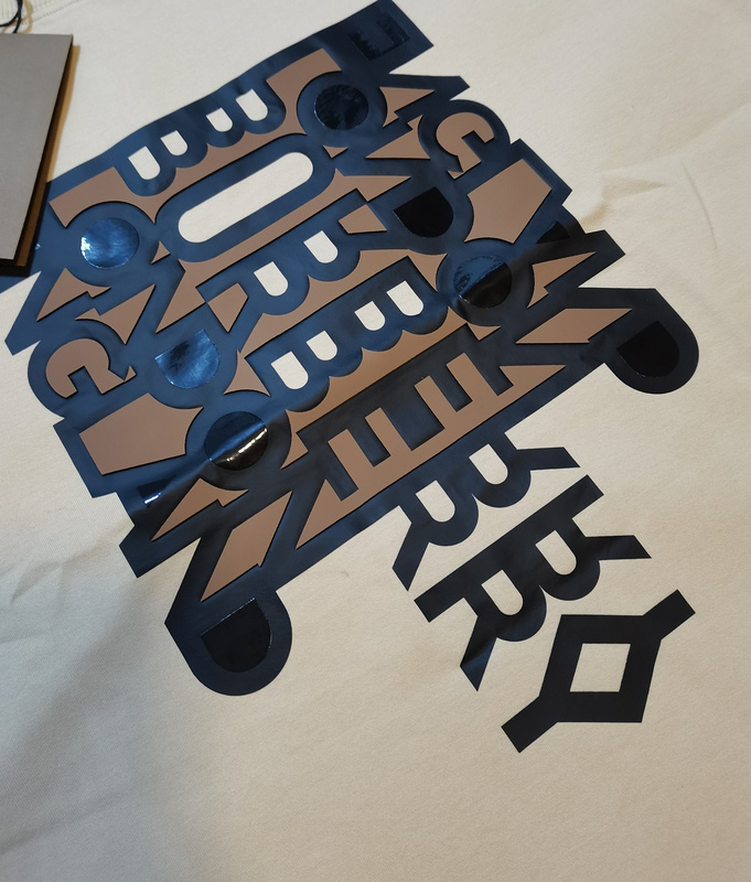 Футболка Burberry Interesting Brand Print "Beige" фото № 2