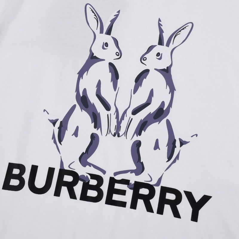 Футболка Burberry Pair Of Rabbits Print "White" фото № 2