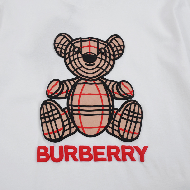 Футболка Burberry With Bright Inscription And Toy Print "White" фото № 7