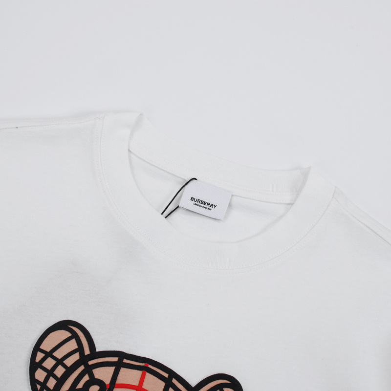 Футболка Burberry With Bright Inscription And Toy Print "White" фото № 9