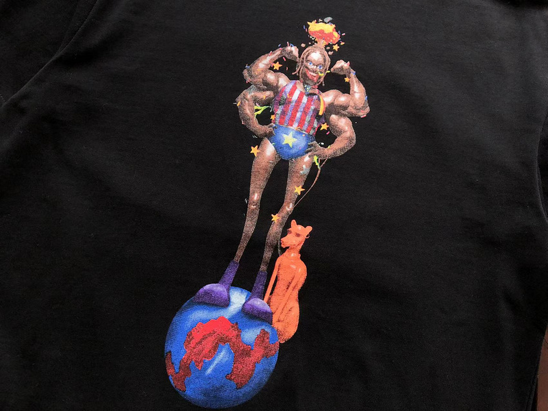 Футболка Cactus Jack Merch Four-armed Man On Ball "Black" фото № 5