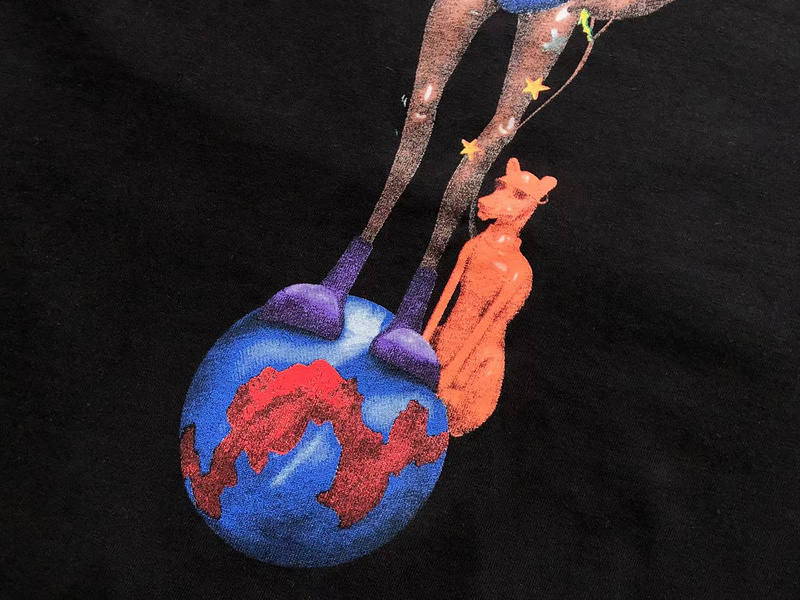 Футболка Cactus Jack Merch Four-armed Man On Ball "Black" фото № 7