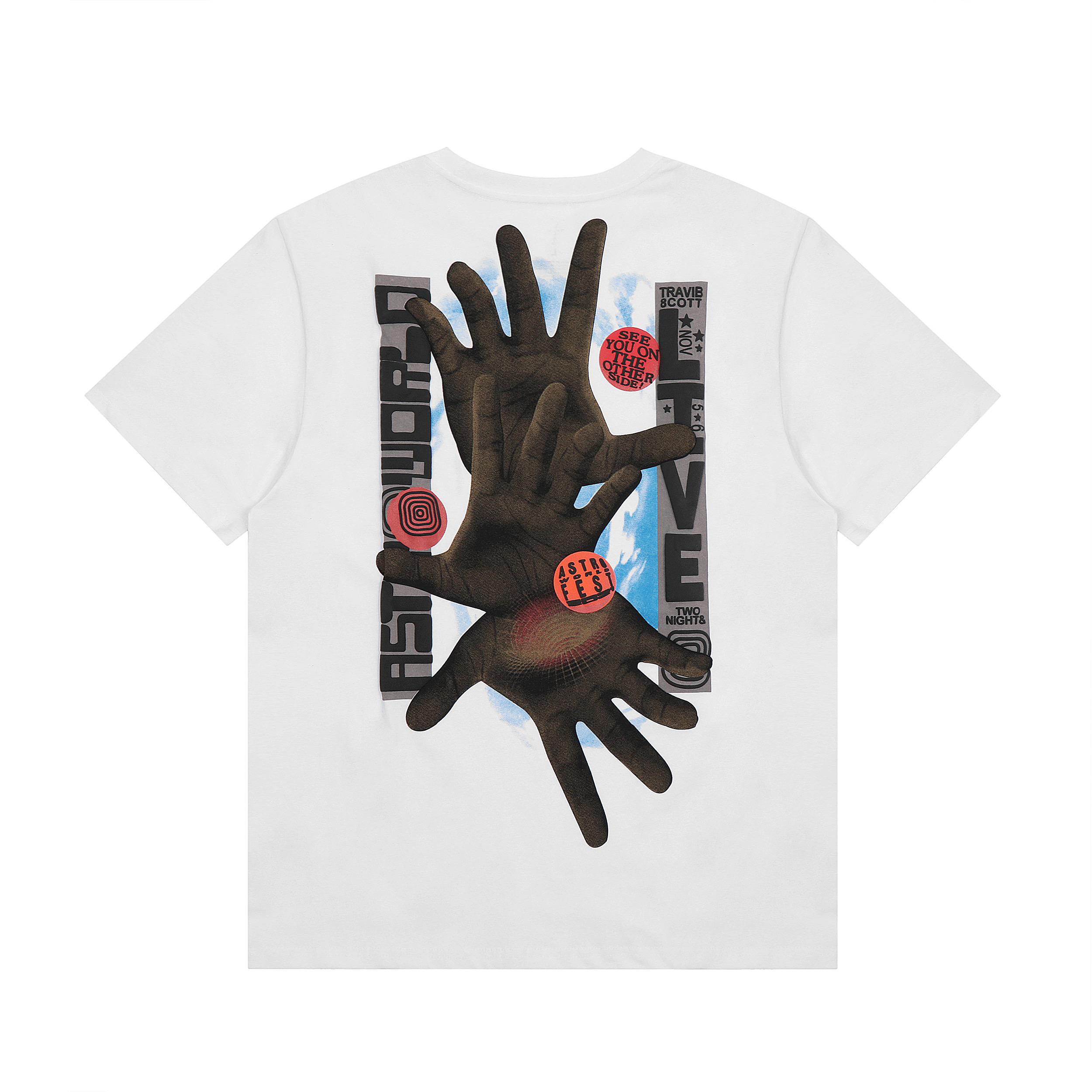 Футболка Cactus Jack Merch Astroworld Travis Scott Live Tonight "White" фото № 2