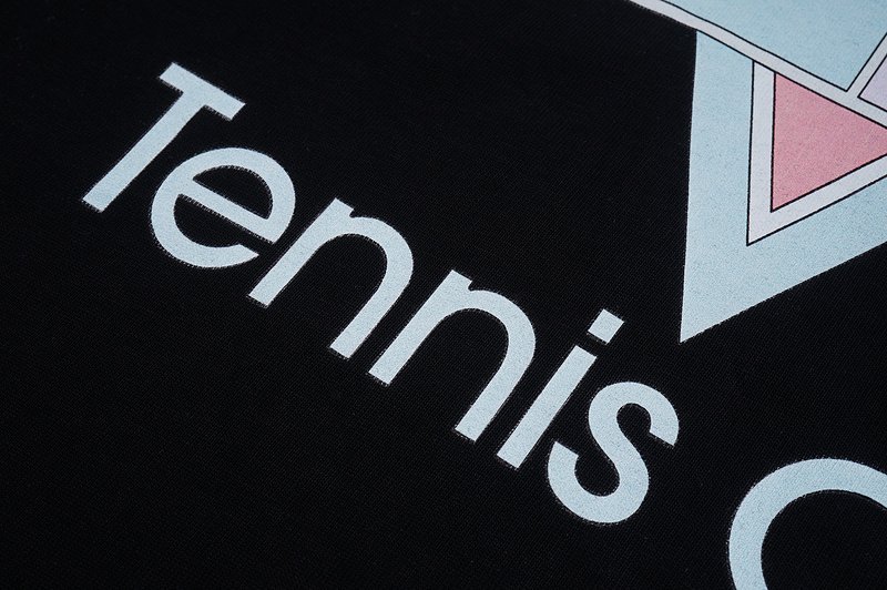 Футболка Casablanca Print - Tennis Field "Black" фото № 3