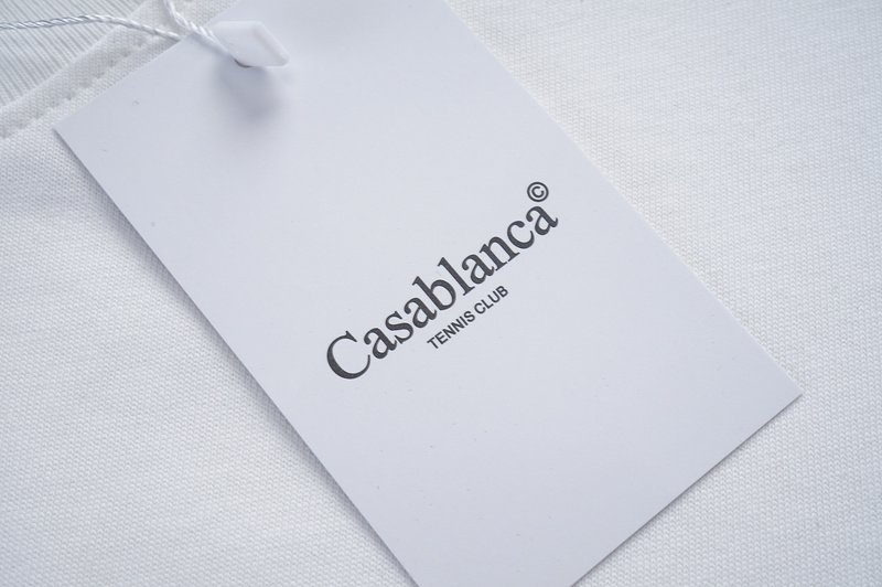 Футболка Casablanca Print Tennis Court In Triangle "White" фото № 5