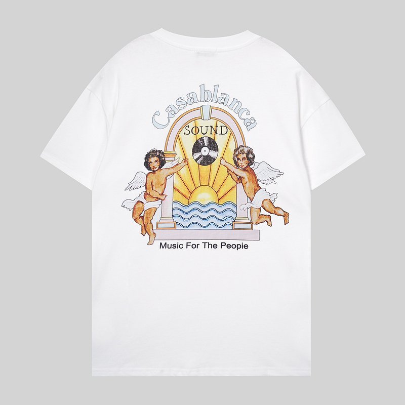 Футболка Casablanca Angels WIth Sun Front Print "White" фото № 2