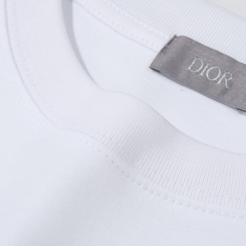 Футболка Christian Dior Flower Logo "White" фото № 4