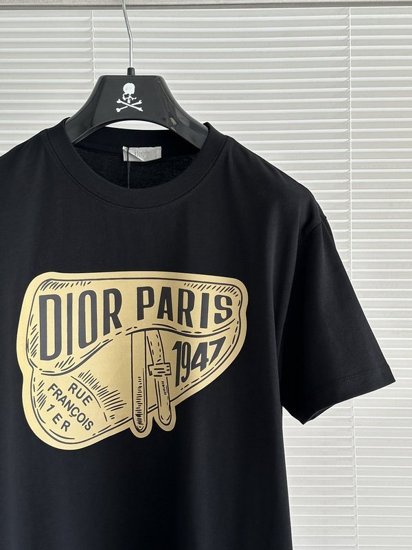 Футболка Christian Dior With Vintage Print "Black" фото № 2