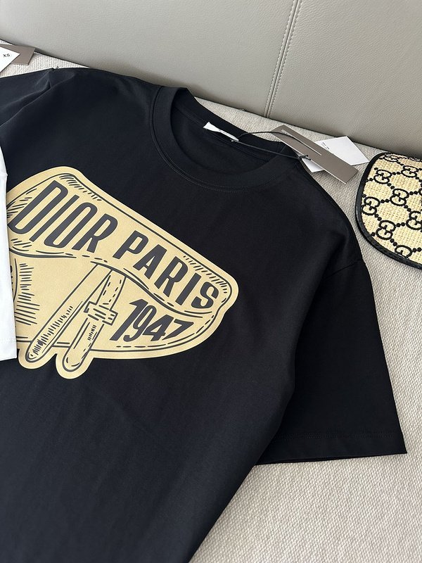 Футболка Christian Dior With Vintage Print "Black" фото № 3