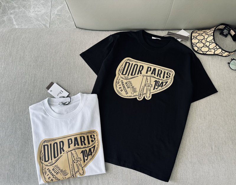 Футболка Christian Dior With Vintage Print "Black" фото № 4