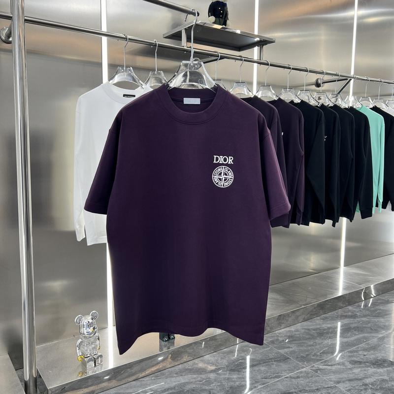 Футболка Christian Dior Logo Dior Compass "Purple" фото № 4