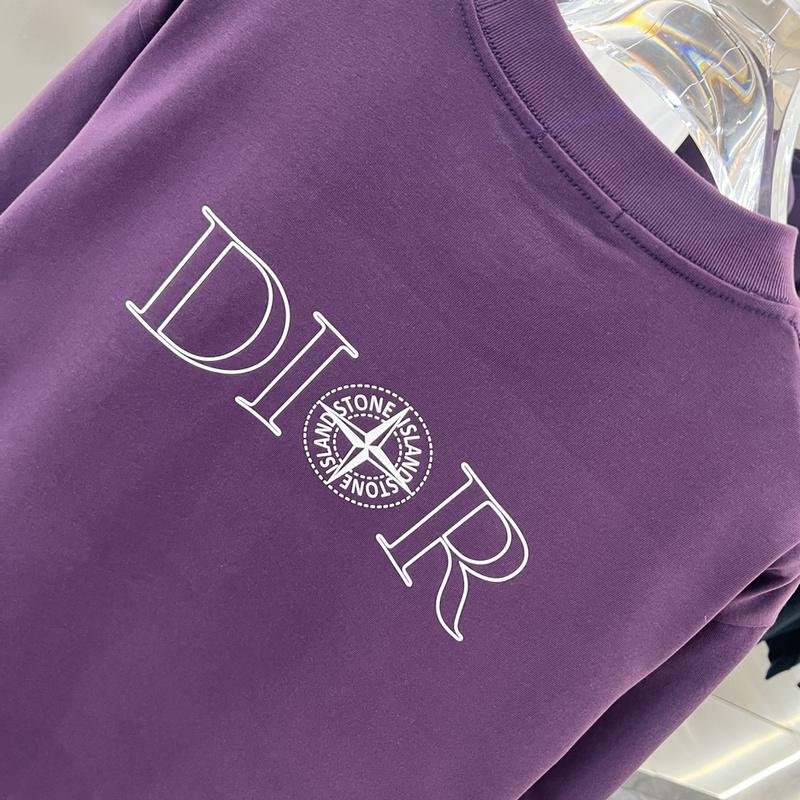 Футболка Christian Dior Logo Dior Compass "Purple" фото № 5