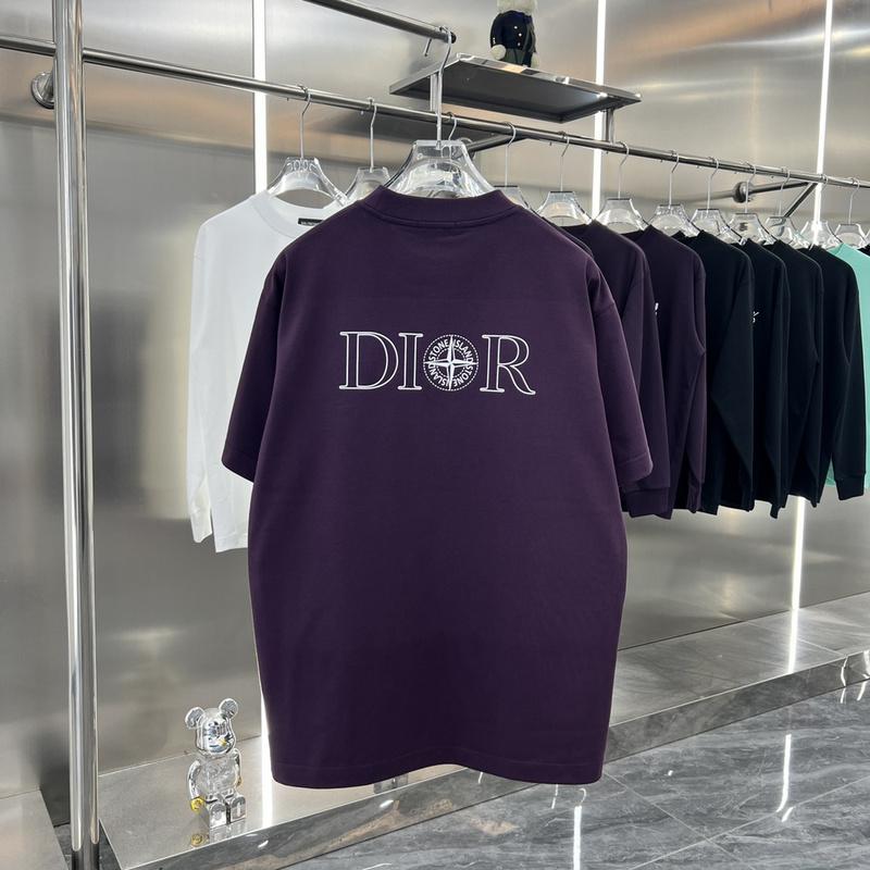 Футболка Christian Dior Logo Dior Compass "Purple" фото № 6