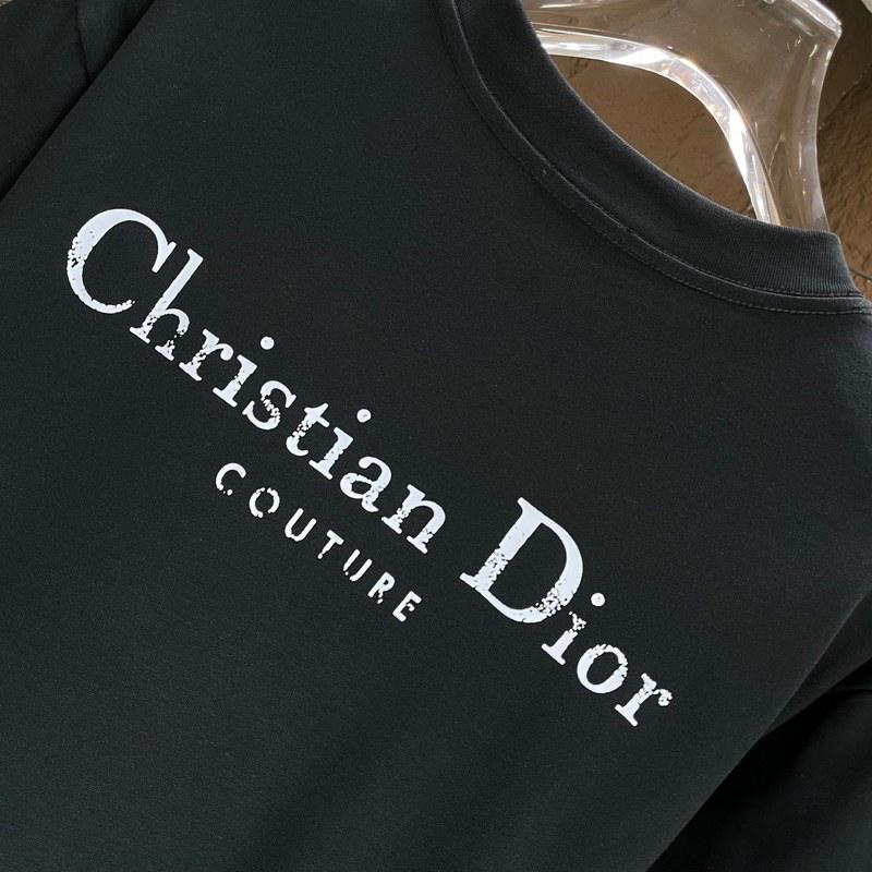 Футболка Christian Dior Contrast Logo Christian Dior Couture "Black" фото № 2