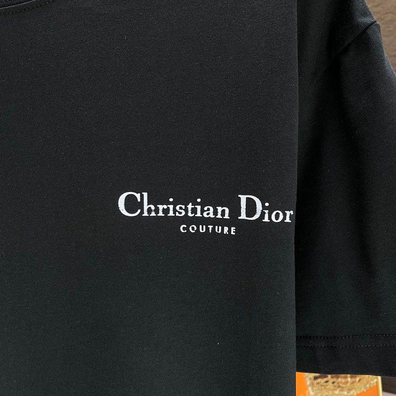 Футболка Christian Dior Contrast Logo Christian Dior Couture "Black" фото № 3