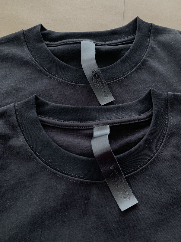 Футболка Chrome Hearts Pink Inscription Logo "Black" фото № 5