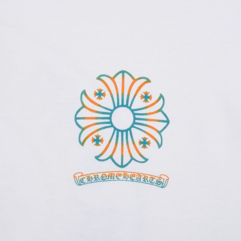 Футболка Chrome Hearts With Bright Logo "White" фото № 5