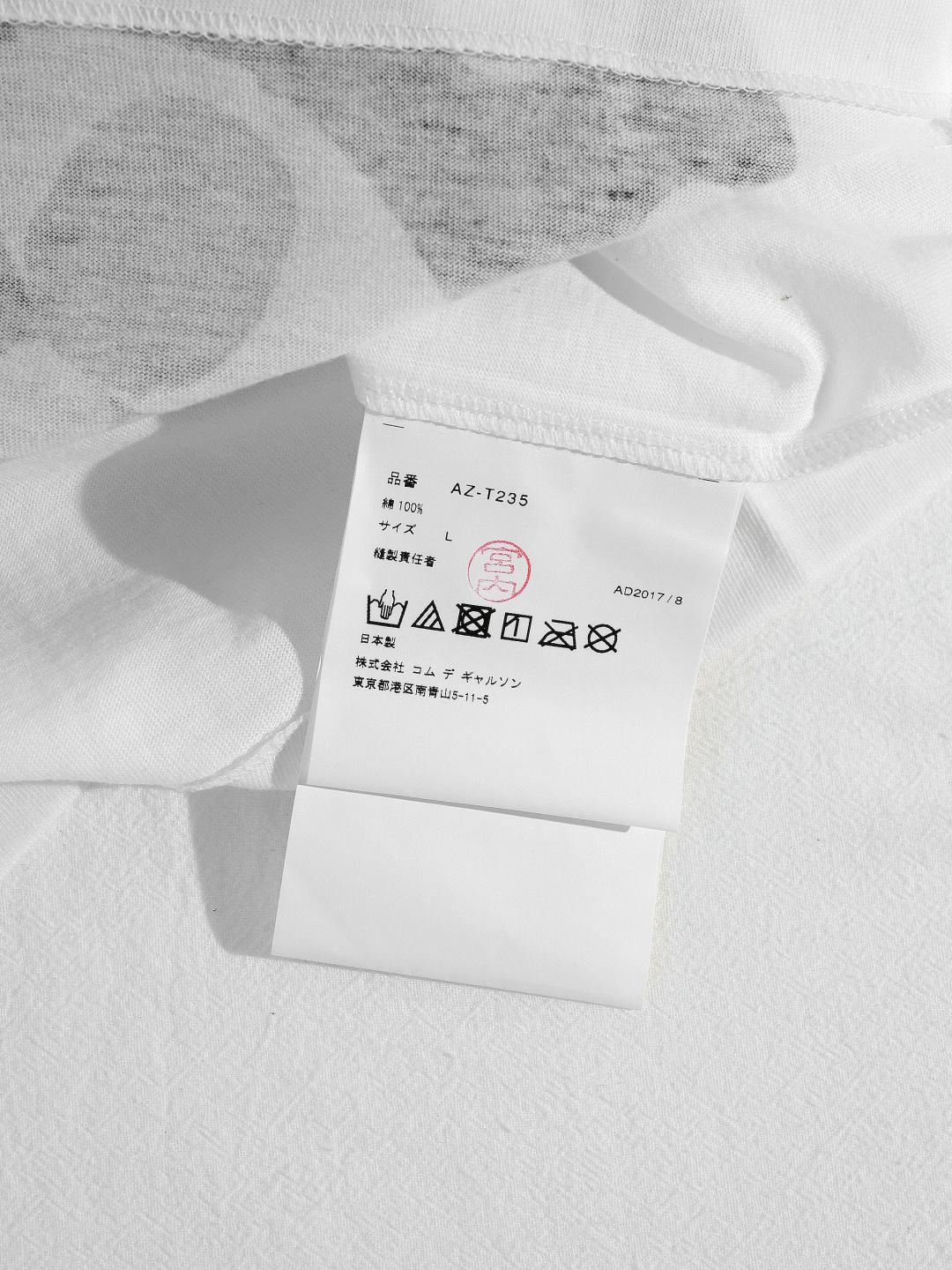 Футболка Comme des Garçons Play Half Heart "White" фото № 6