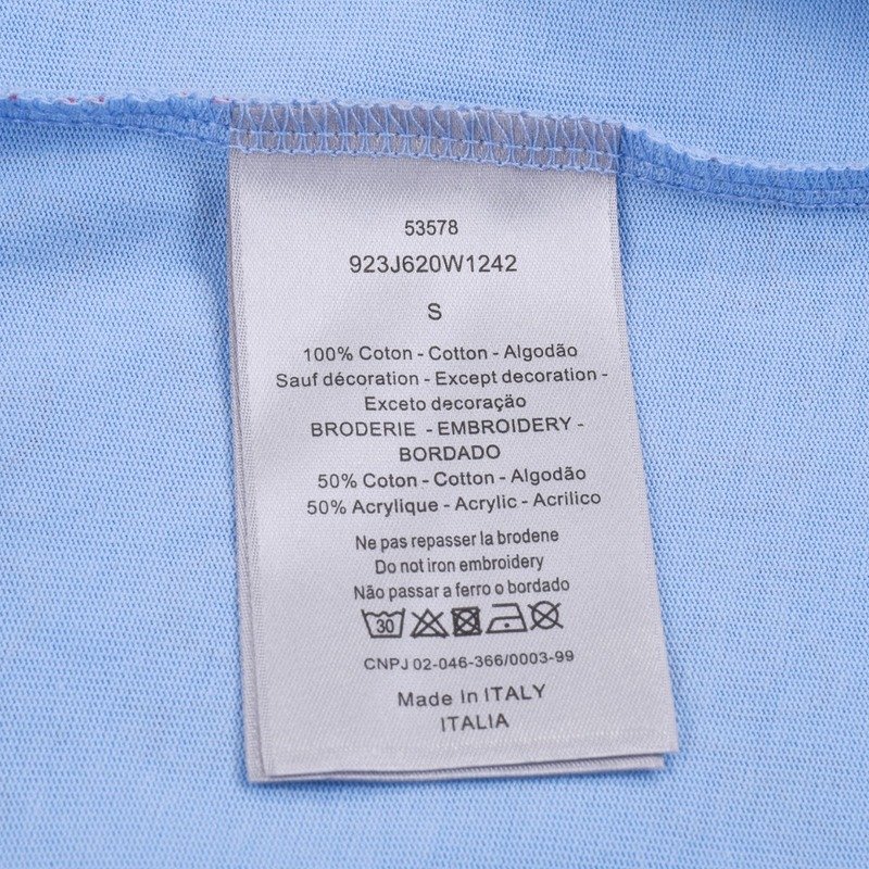 Футболка Dior Print With Text Of Brand Name "Blue/Red" фото № 5