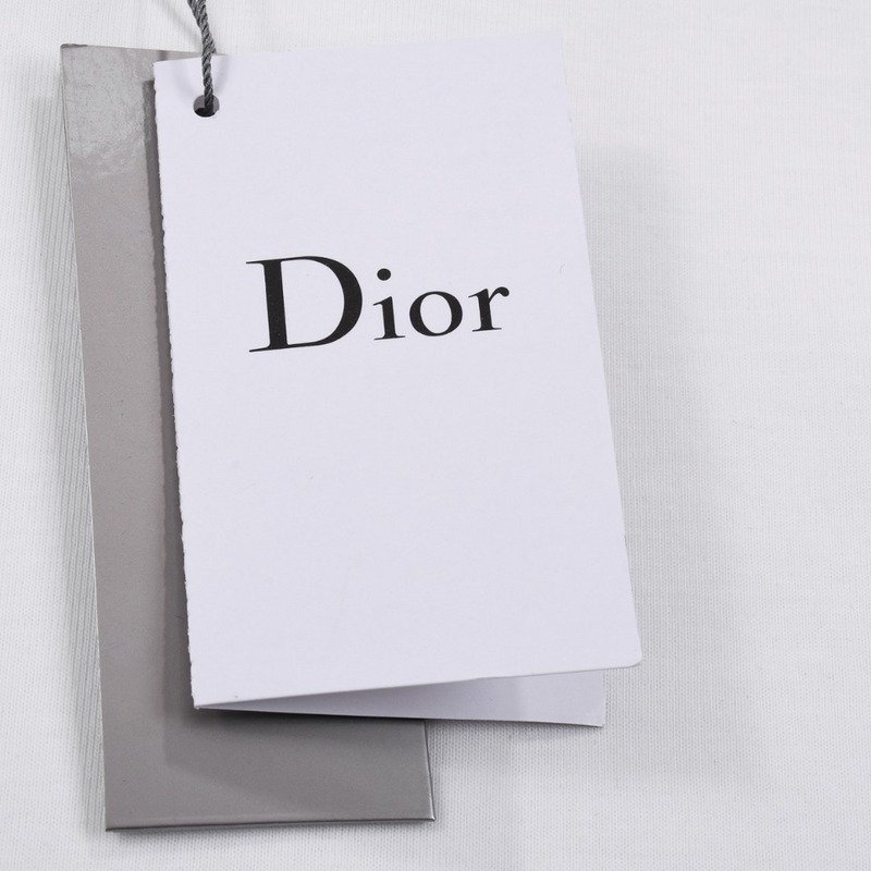 Футболка Dior With Three-Dimensional Text Logo Print "White" фото № 4