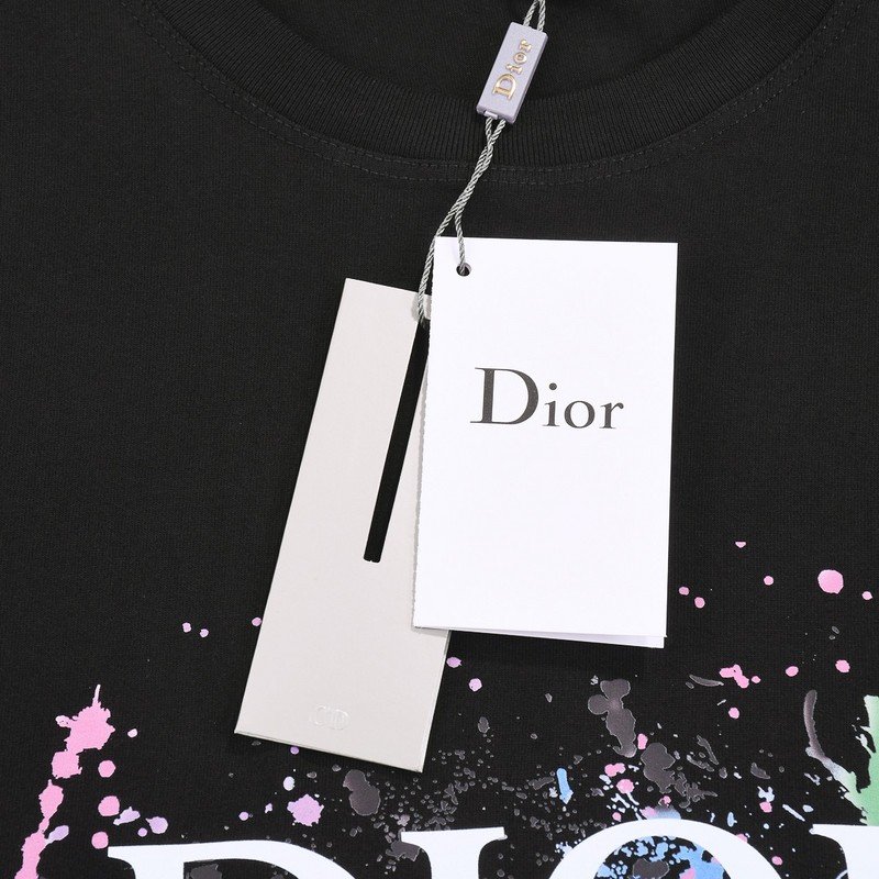 Футболка Dior Paints In Abstraction "Black" фото № 5