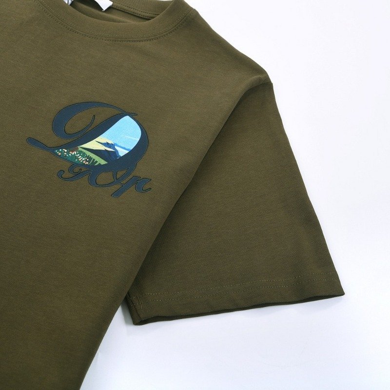 Футболка Dior Our Beautiful Nature "Khaki" фото № 5