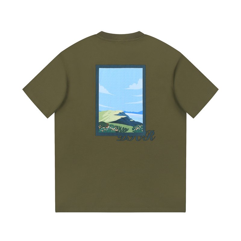 Футболка Dior Our Beautiful Nature "Khaki" фото № 8