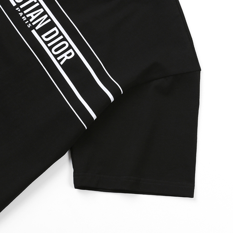 Футболка Dior Stylish Brand Lettering "Black" фото № 4