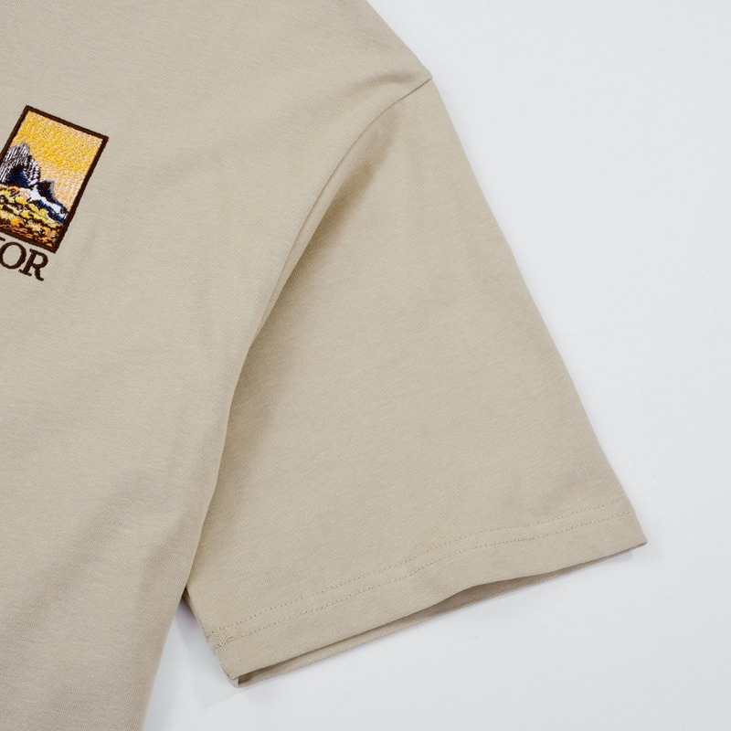 Футболка Dior Landscape In The Logo "Beige" фото № 4