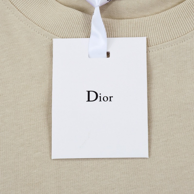 Футболка Dior Landscape In The Logo "Beige" фото № 5