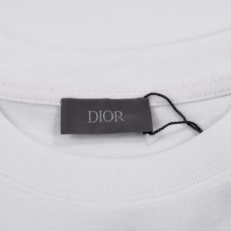 Футболка Dior Basic Collection With Small Logo "White" фото № 6