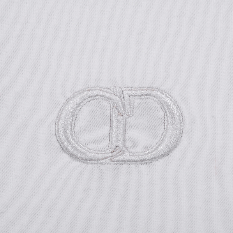 Футболка Dior Basic Collection With Small Logo "White" фото № 7
