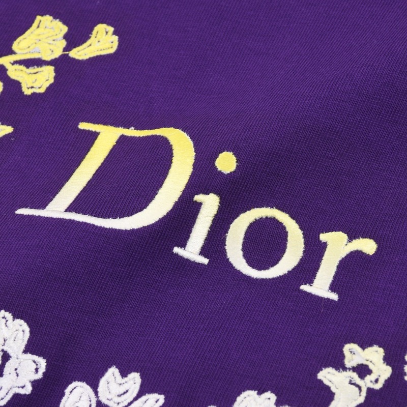 Футболка Dior With Wreath Of Flowers "Violet" фото № 8