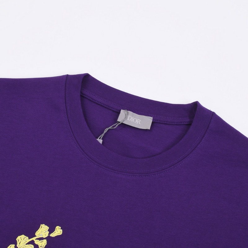 Футболка Dior With Wreath Of Flowers "Violet" фото № 5