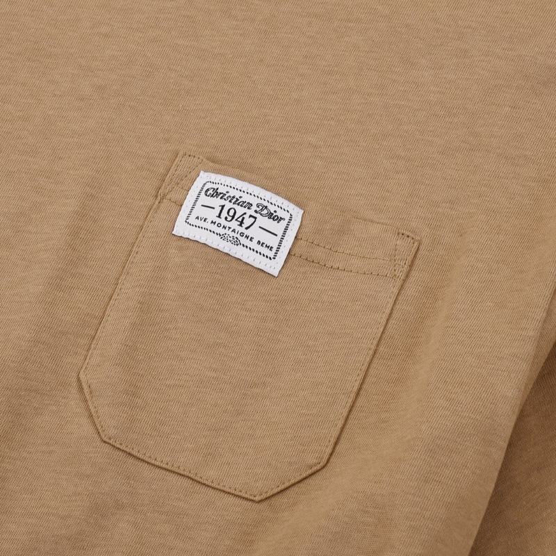 Футболка Dior Patch Pocket "Brown" фото № 3