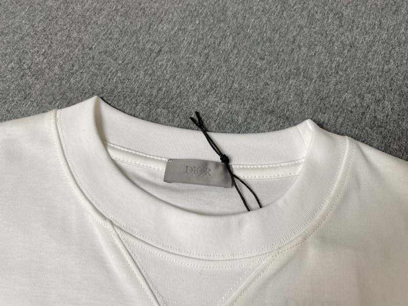 Футболка Dior With Brand Name Plate "White" фото № 4