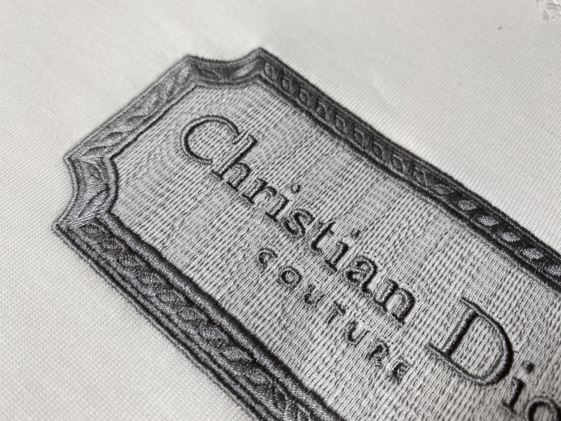 Футболка Dior With Brand Name Plate "White" фото № 6