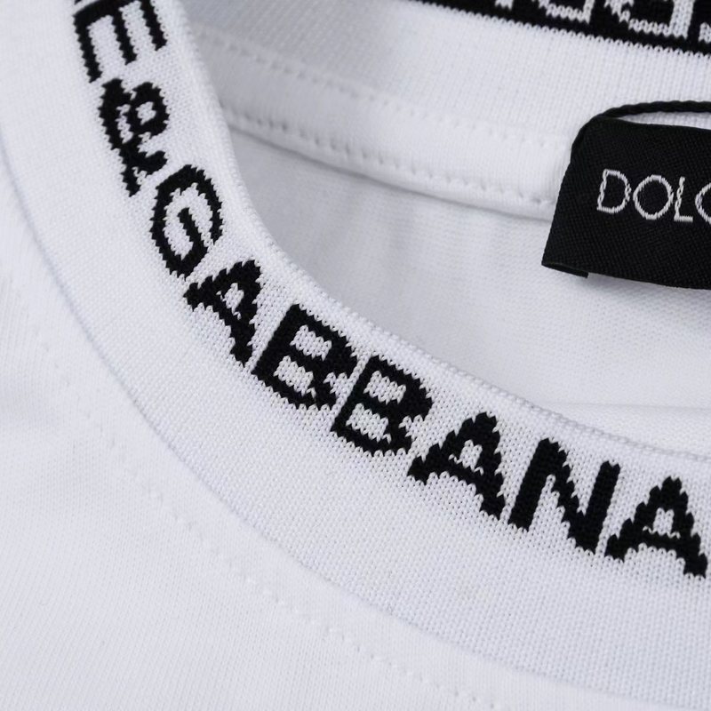 Футболка Dolce Gabbana With A Print Of Different Logos "White" фото № 6