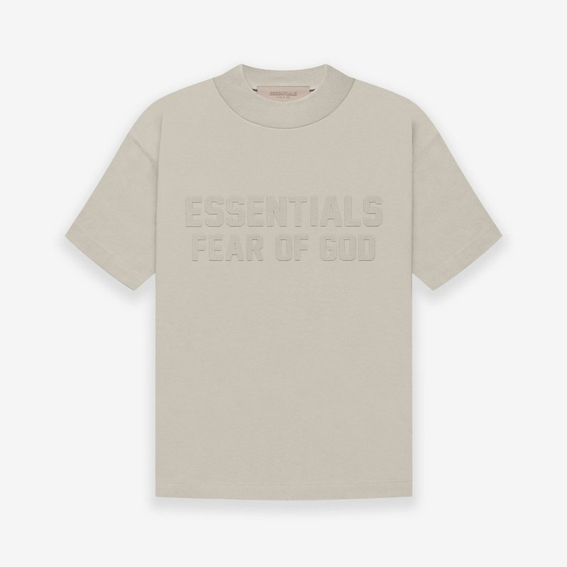 Футболка Fear Of God In Text Style "Gray" фото № 2