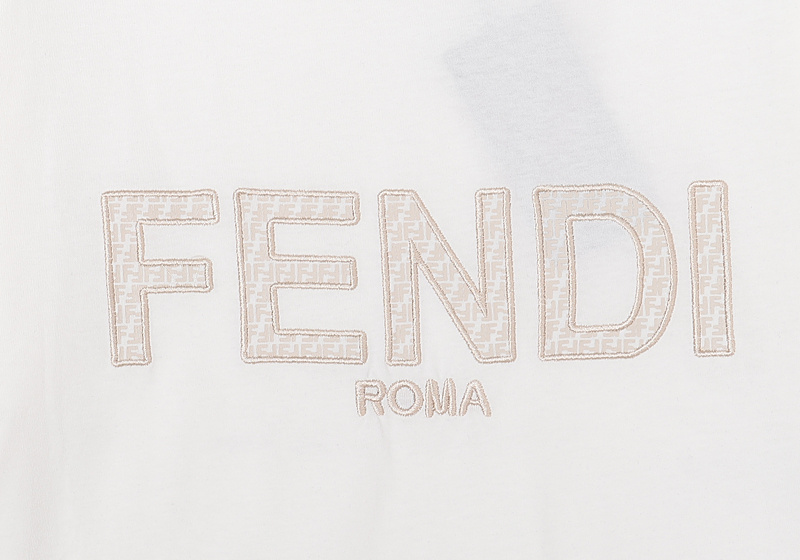 Футболка Fendi Logo Title "White" фото № 4