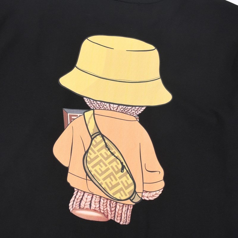 Футболка Fendi Book Bear "Black" фото № 9