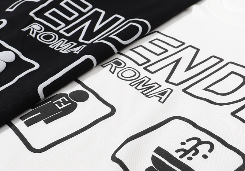 Футболка Fendi Three Signs "Black" фото № 3